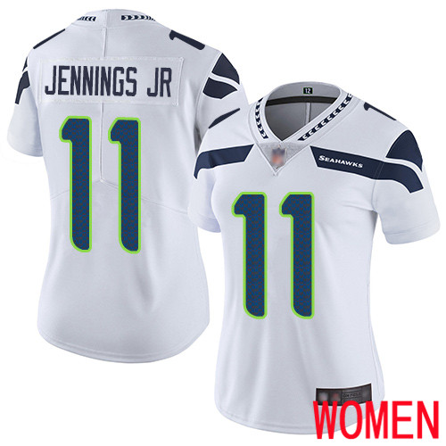 Seattle Seahawks Limited White Women Gary Jennings Jr. Road Jersey NFL Football #11 Vapor Untouchable->youth nfl jersey->Youth Jersey